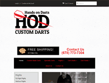 Tablet Screenshot of hands-on-darts.com